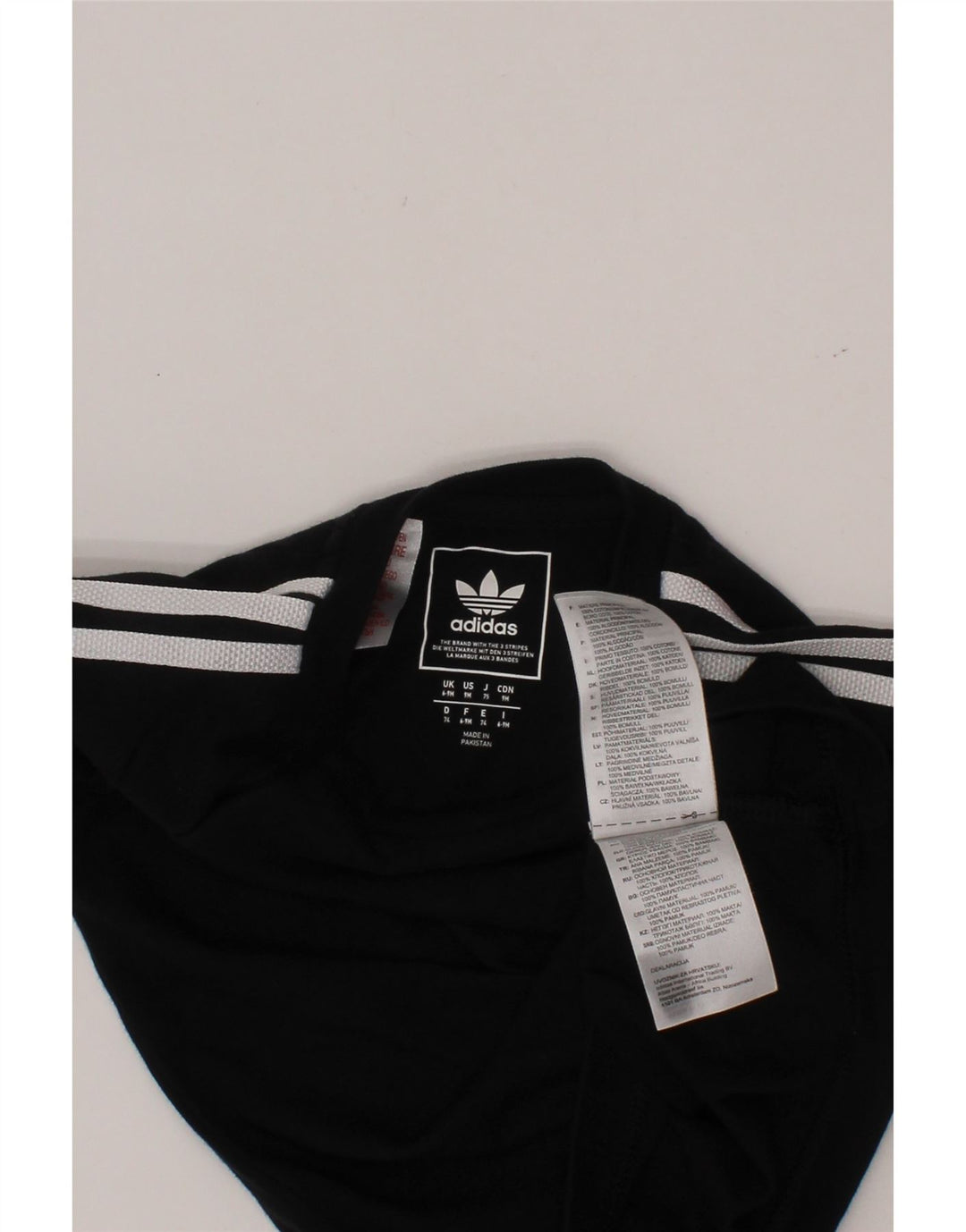 ADIDAS Baby Boy T-Shirt Top 6-9 måneder Sort Bomuld