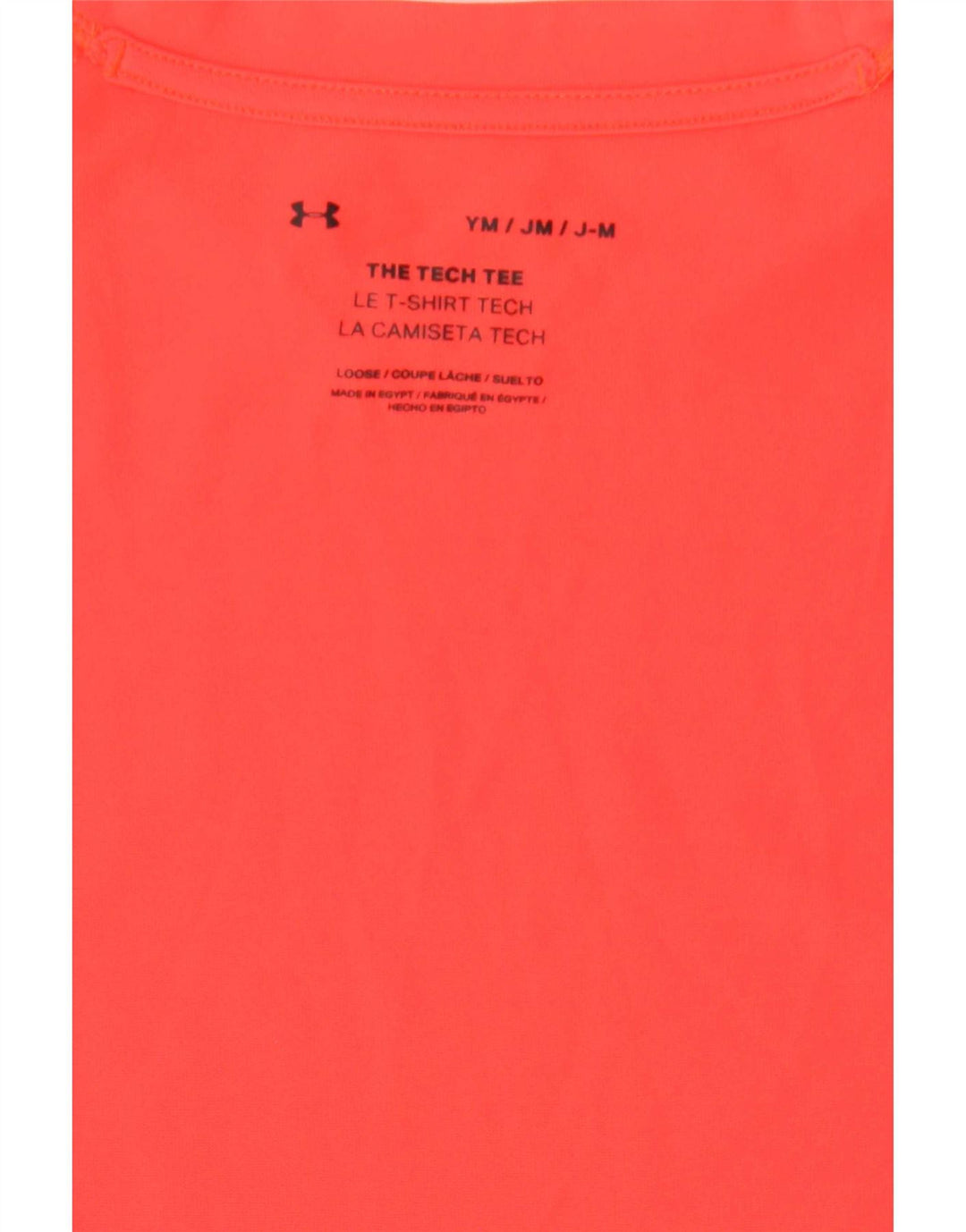 Under Armour Boys Grafisk T-Shirt Top 9-10 år Medium Orange Colourblock