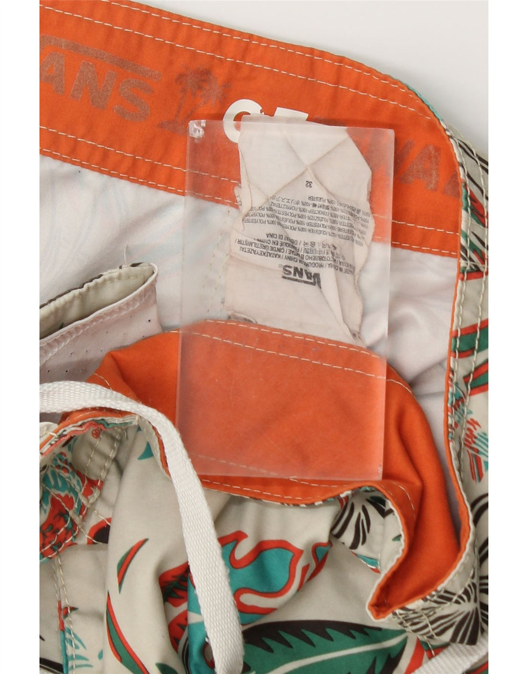 Vans Herre badeshorts Medium White Floral Polyester