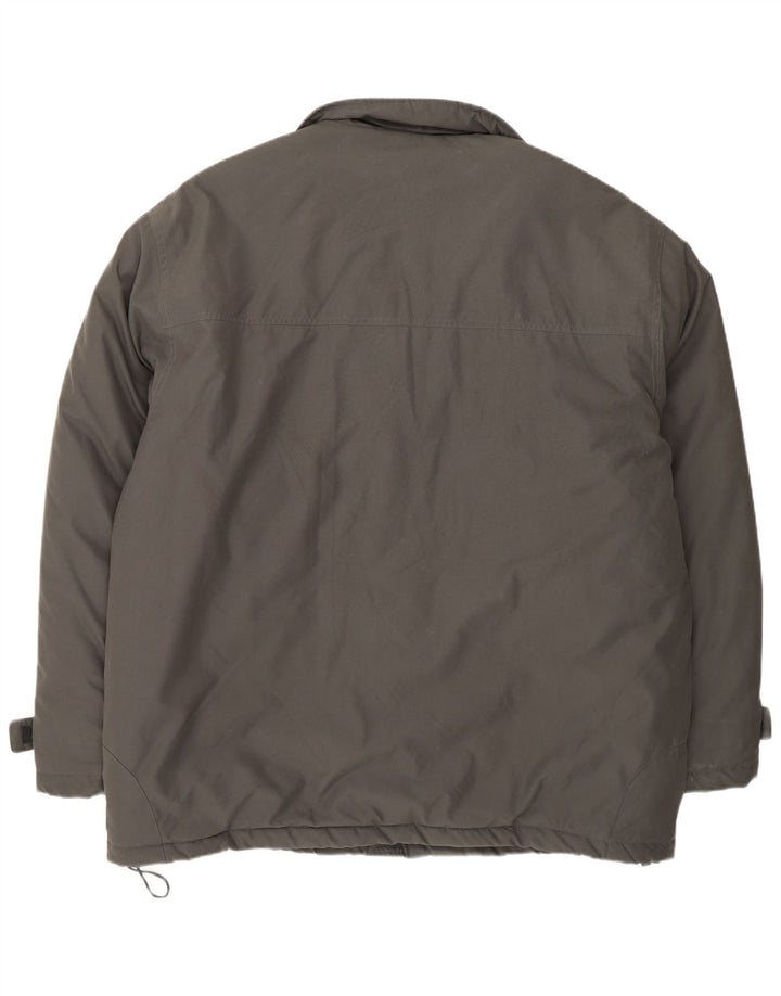 Kappa Herre Windbreaker Jacket UK 42 XL Khaki Polyamid