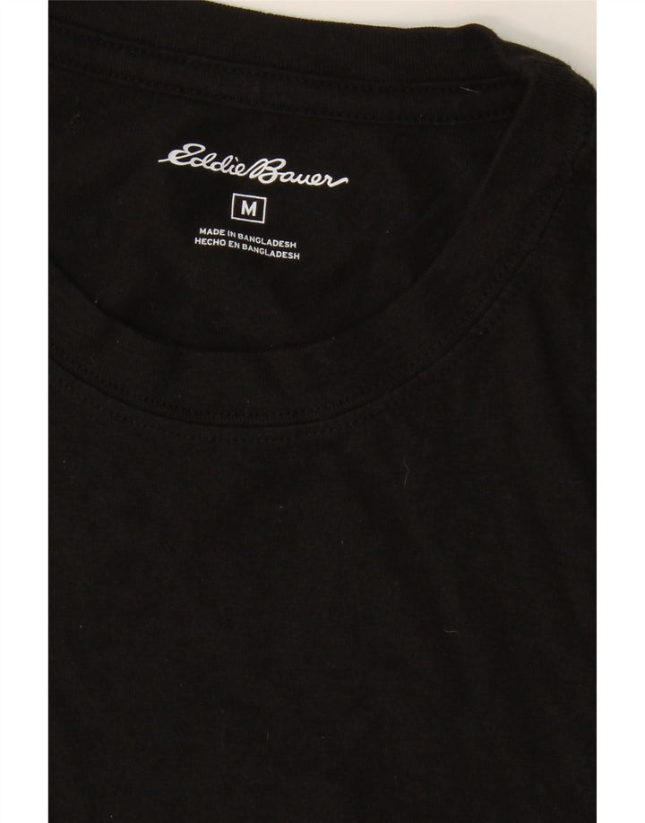 EDDIE BAUER Mens T-Shirt Top Medium Black Cotton Vintage Eddie Bauer and Second-Hand Eddie Bauer from Messina Hembry 