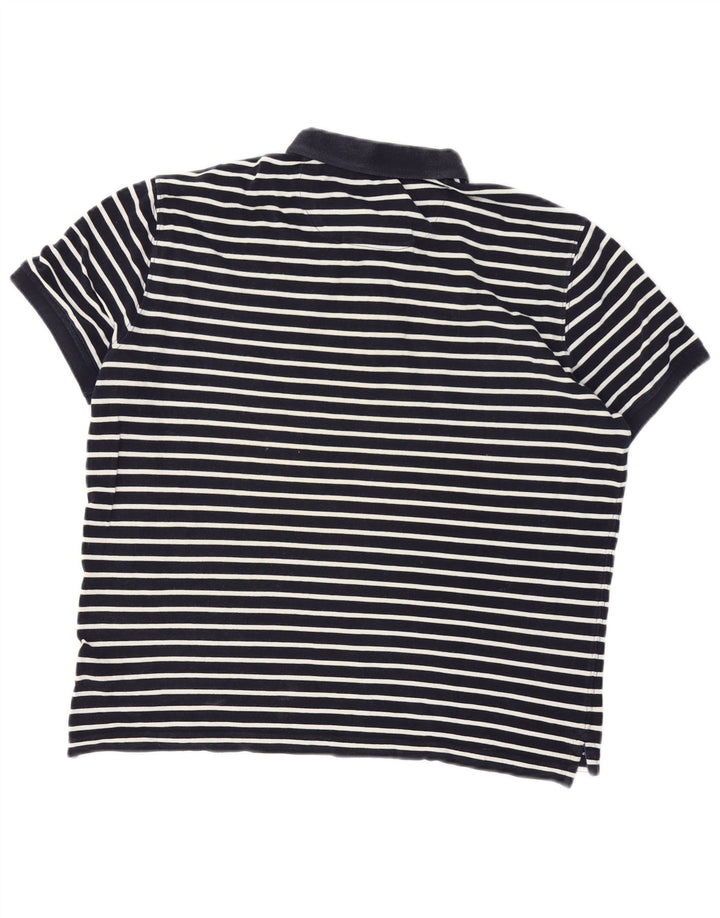Massimo Dutti Herre poloshirt Stor marineblå stribet