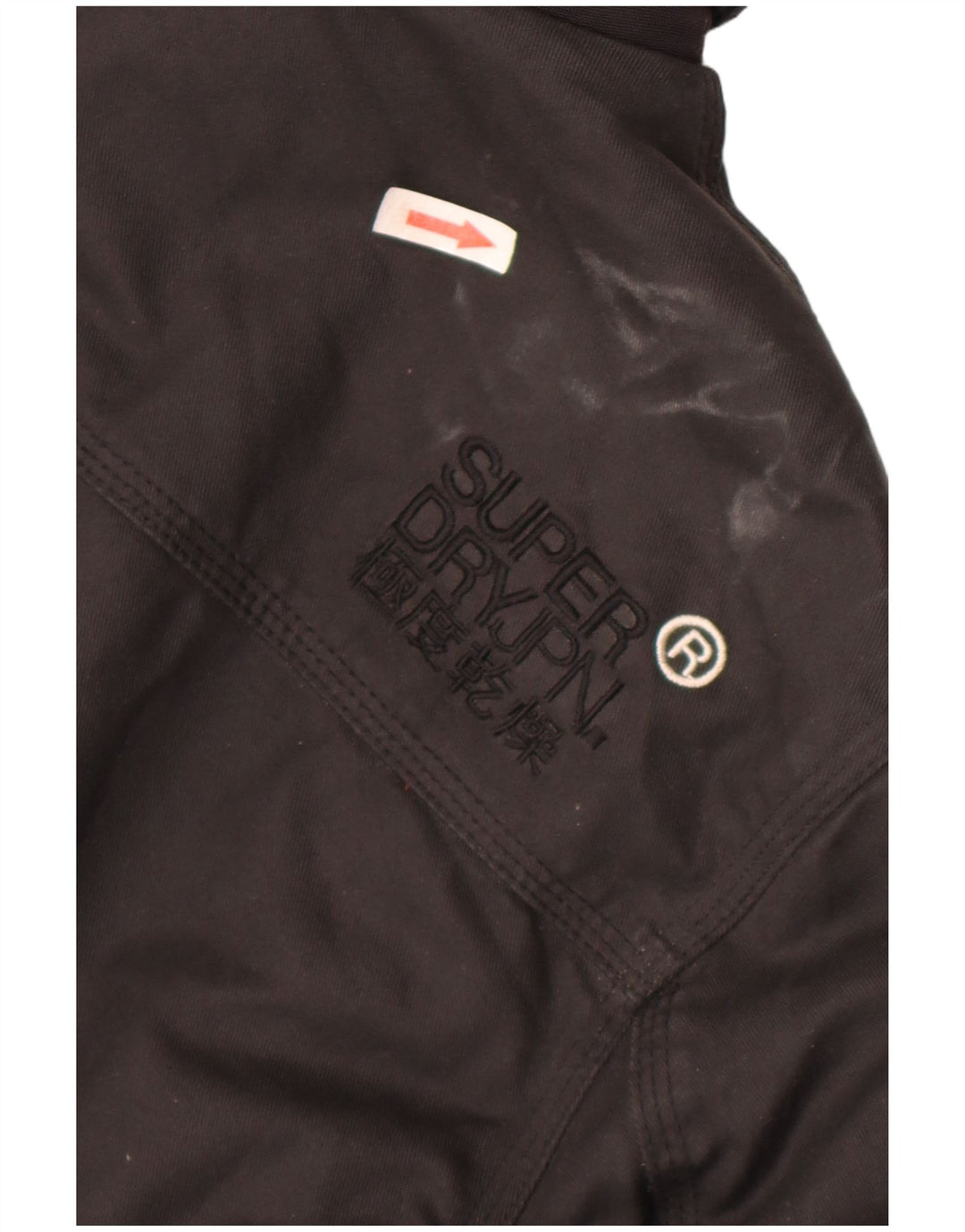 Superdry Herre The Windbomber Bomber Jacket UK 44 2XL Sort Bomuld