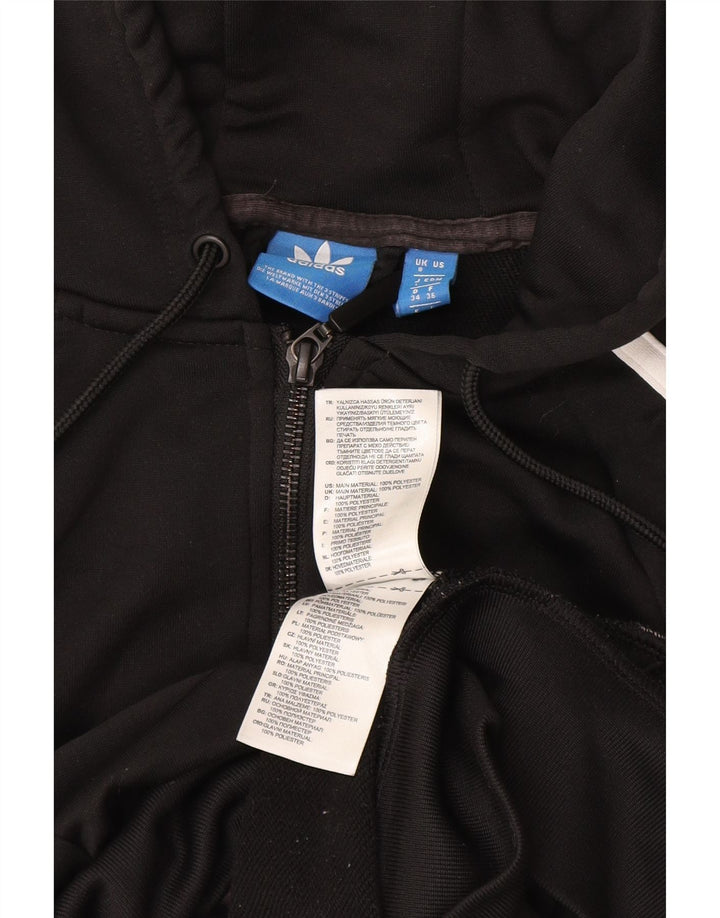 Adidas Dame Hættetrøje Sweater UK 8 Small Black Polyester