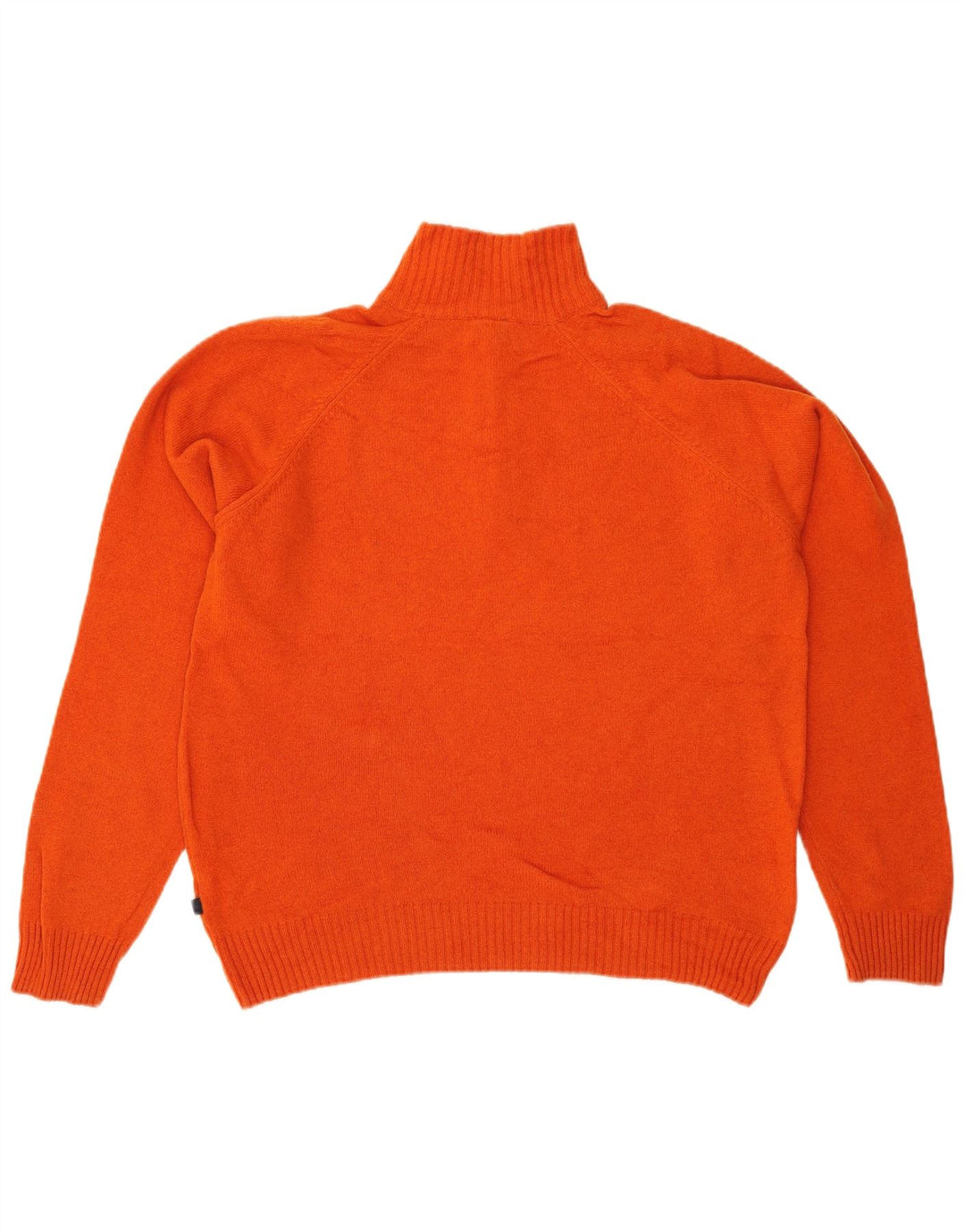 Asics Herre Zip Neck Jumper Sweater Medium Orange Uld
