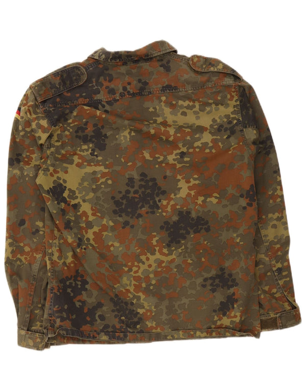 Vintage Herre Military Jacket UK 38 Medium Khaki Camouflage