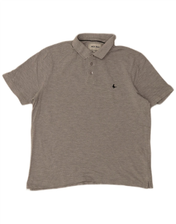 Jack Wills herre poloshirt 2XL grå bomuld