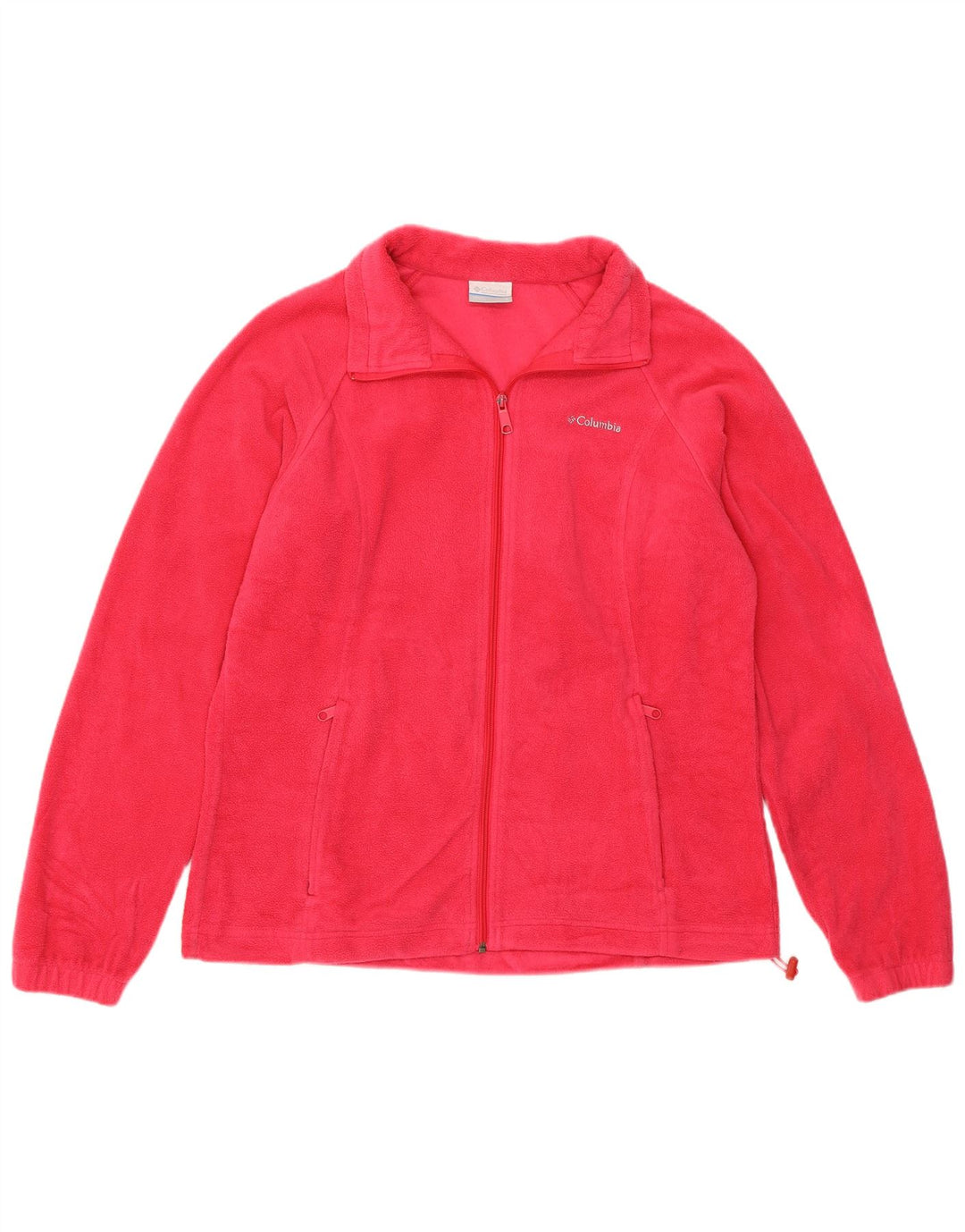 COLUMBIA Womens Fleece Jacket UK 16 Large Pink Polyester