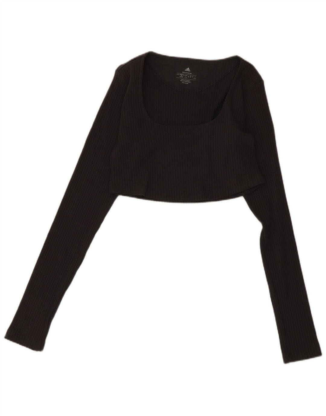 Adidas Langærmet Crop Top til kvinder DK 14 Stor Grå