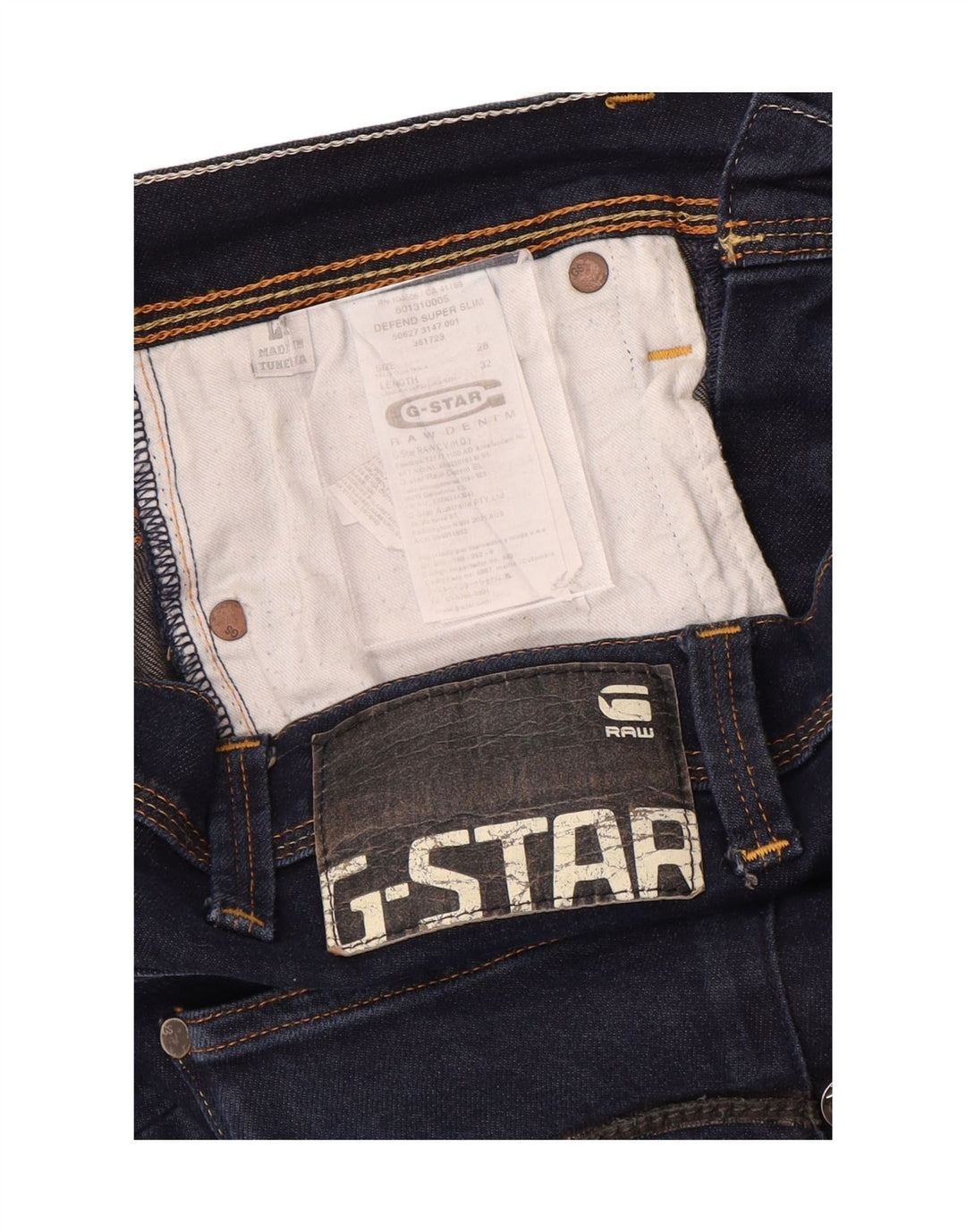 G-Star Dame Slim Jeans W28 L32 Marineblå