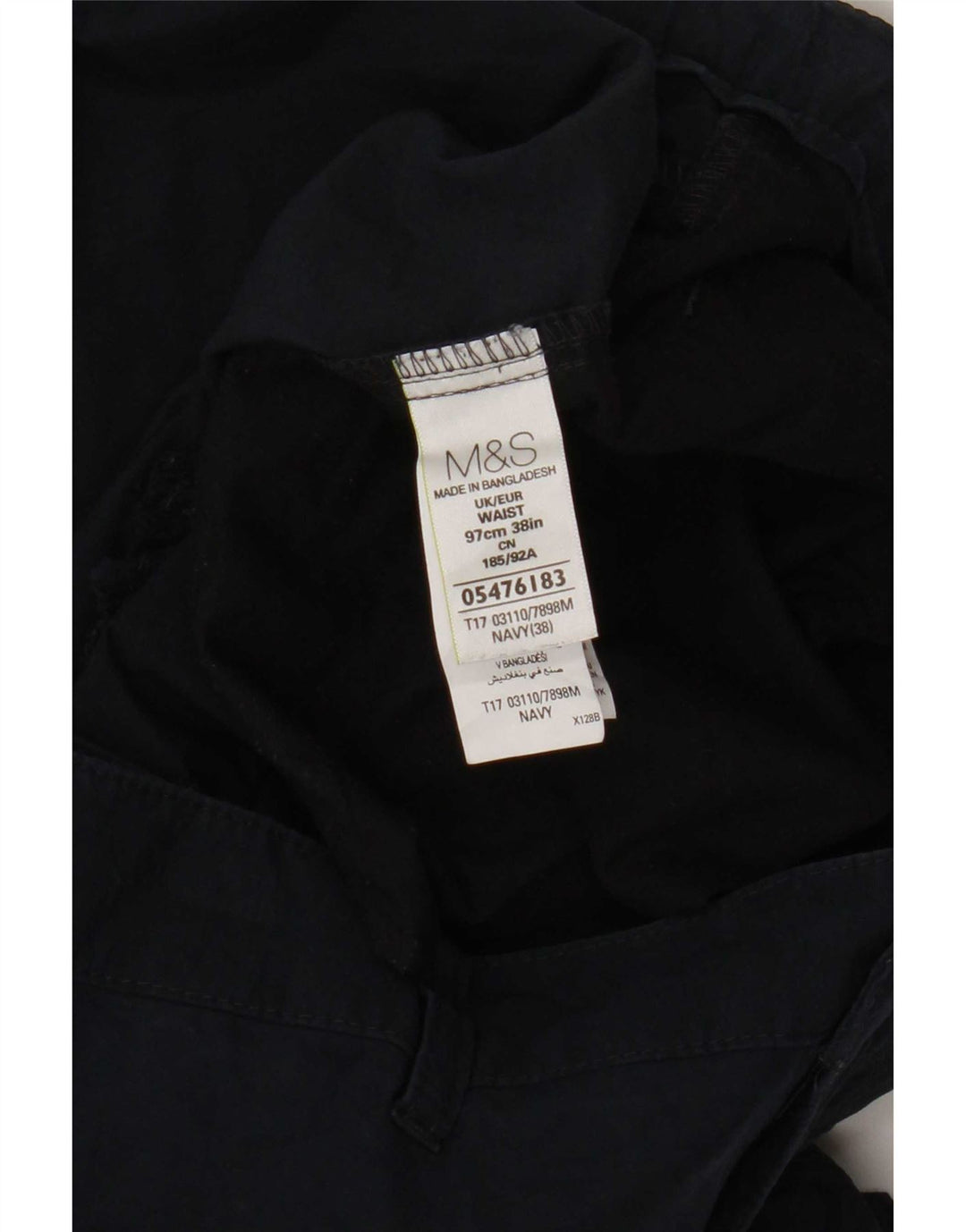 Marks & Spencer Herre Cargo Shorts W38 XL Marineblå Bomuld
