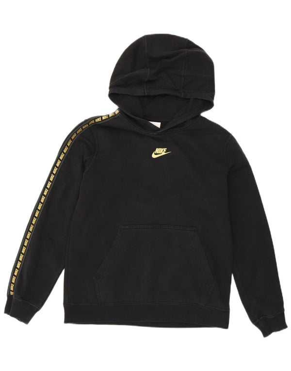 Nike piger Loose Fit grafisk hel træningsdragt 12-13 år stor sort bomuld