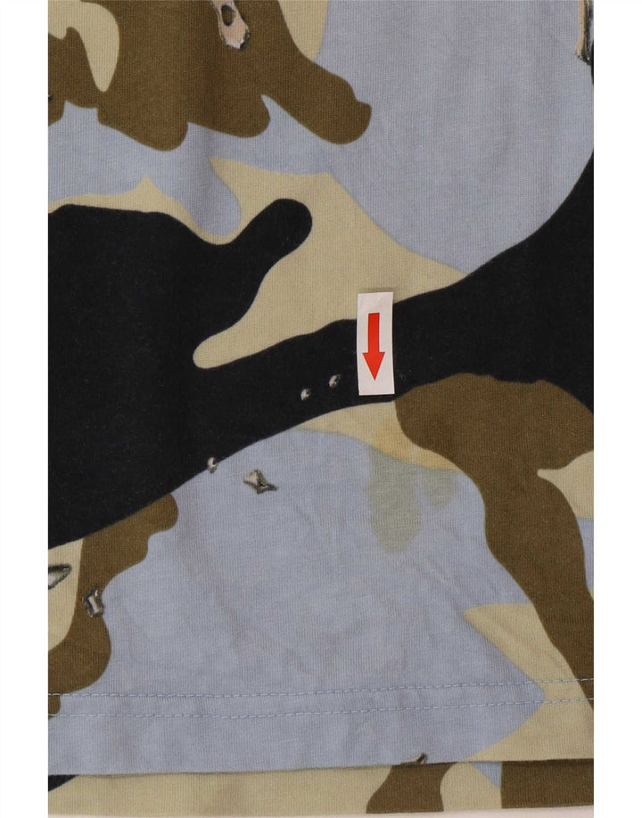 Adidas Herre T-Shirt Top Medium Flerfarvet Camouflage Bomuld