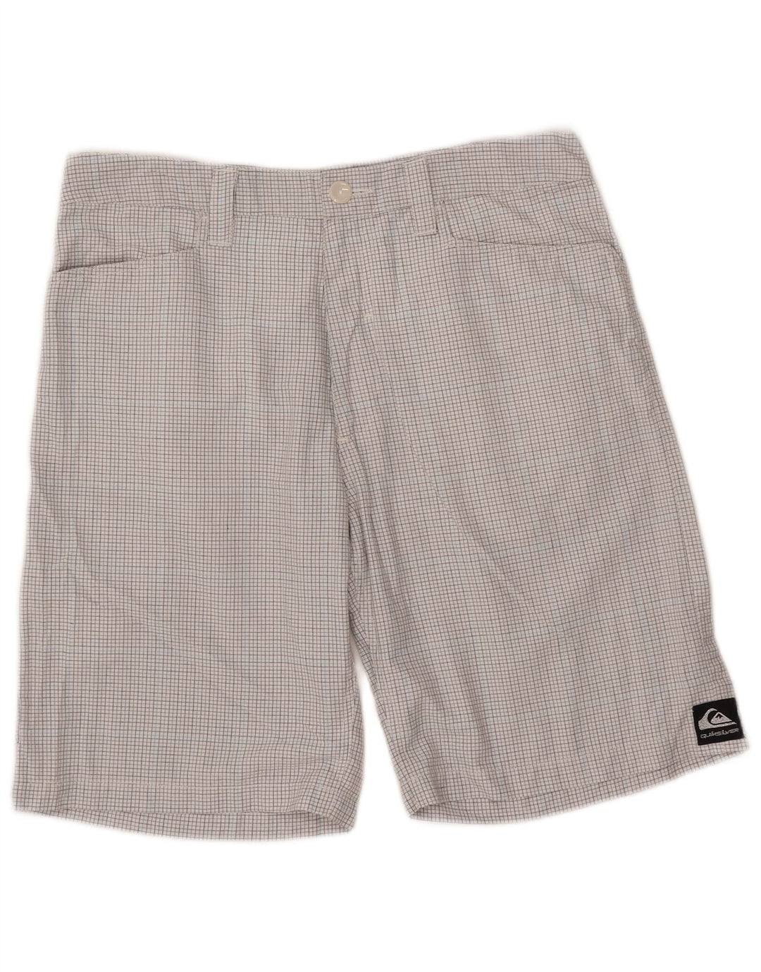 Quiksilver Herre Cargo Shorts W32 Stor hvid ternet polyester