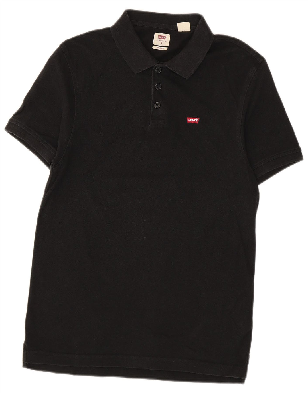 Levi's Standard Polo Shirt til mænd Lille sort bomuld