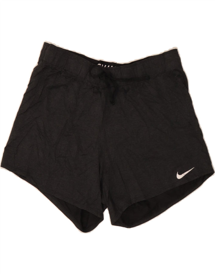 NIKE Womens Dri Fit Sport Shorts UK 12 Medium Grey Polyester Vintage Nike and Second-Hand Nike from Messina Hembry 