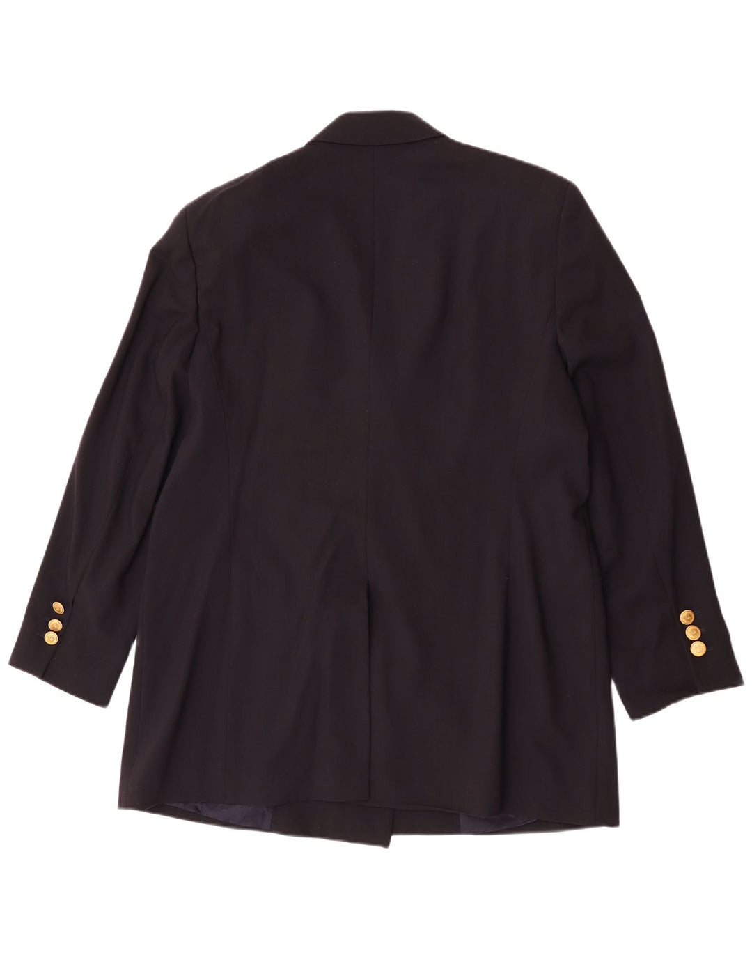 Jobis Dame Longline Double Breasted Blazer Jacket UK 14 Medium Navy Blue