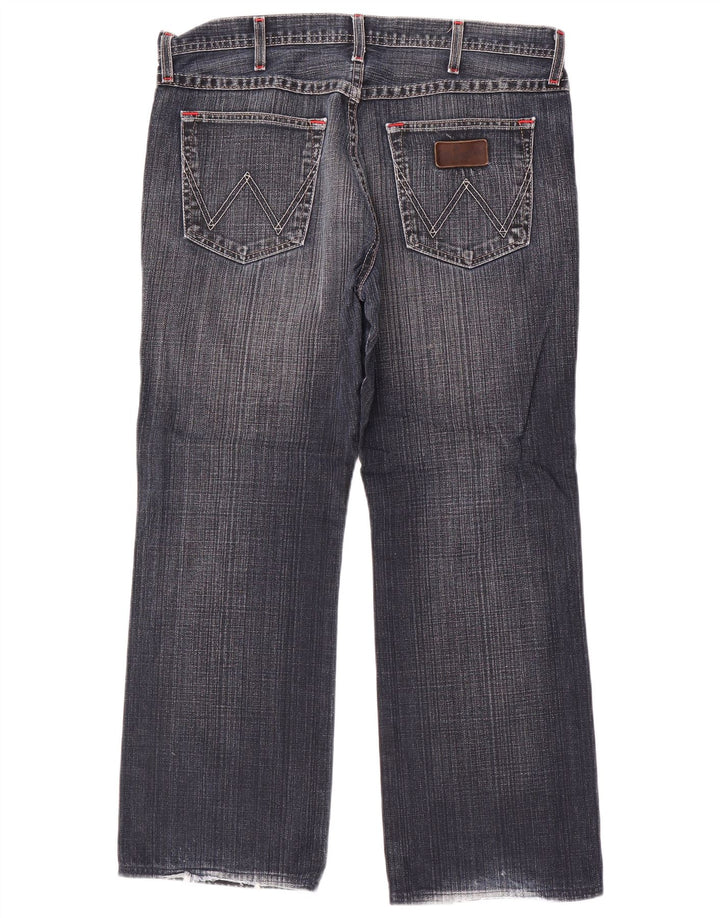 Wrangler Herre Roxboro Straight Jeans W36 L30 Blå Bomuld