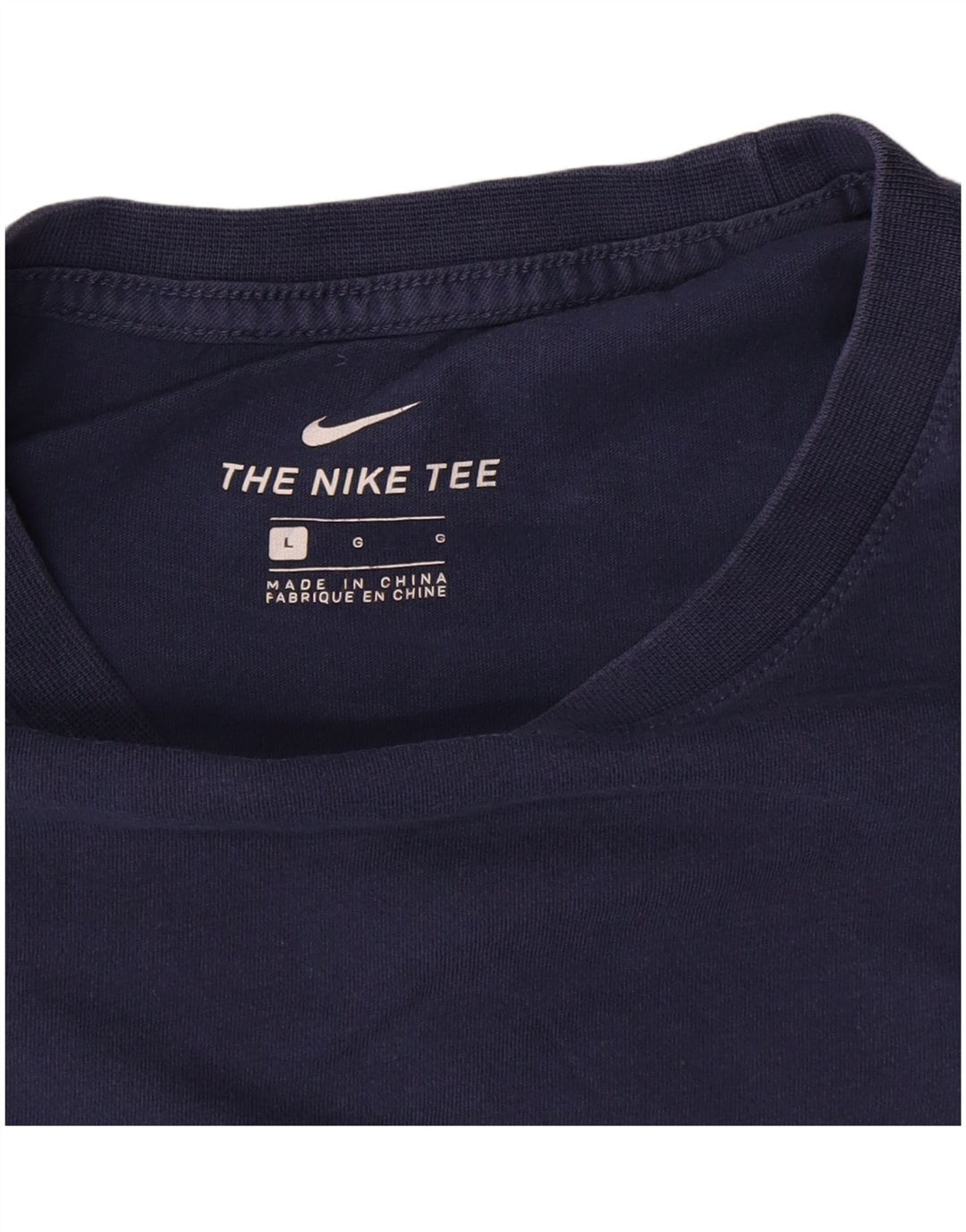 Nike T-shirt top til mænd, stor marineblå bomuld