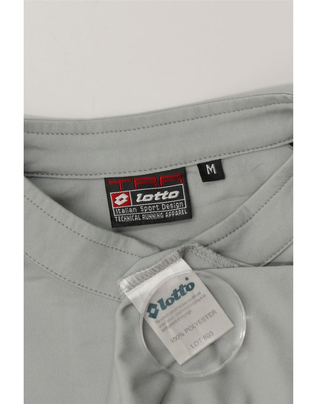 Lotto Herre Zip Neck Pullover Træningsdragt Top Medium Grey Colourblock