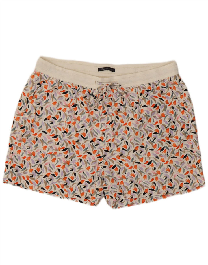 Marks & Spencer Dameshorts UK 16 Stor flerfarvet blomsterlinned