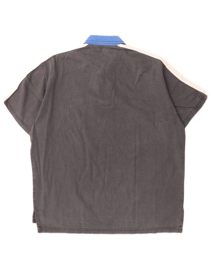 North Sails Herre Grafisk Polo Shirt Medium Grå Colourblock Bomuld