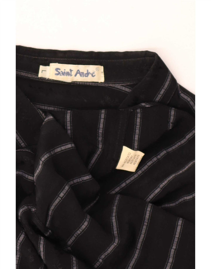 Vintage herretrøje Stor sortstribet acetat