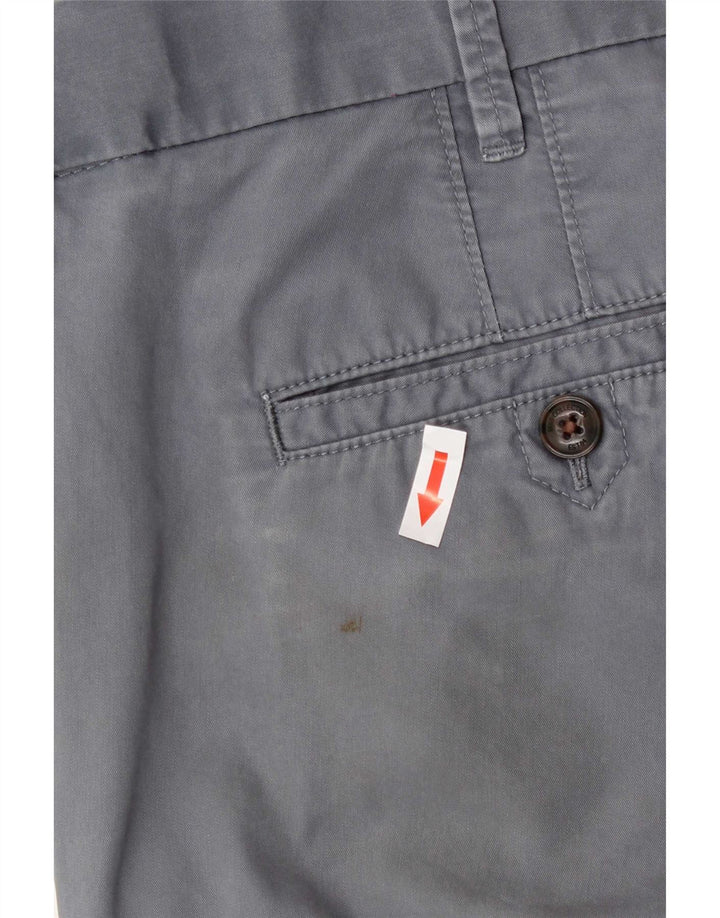 Marks & Spencer Herre Regular Fit Chinobukser W40 L31 Blå bomuld
