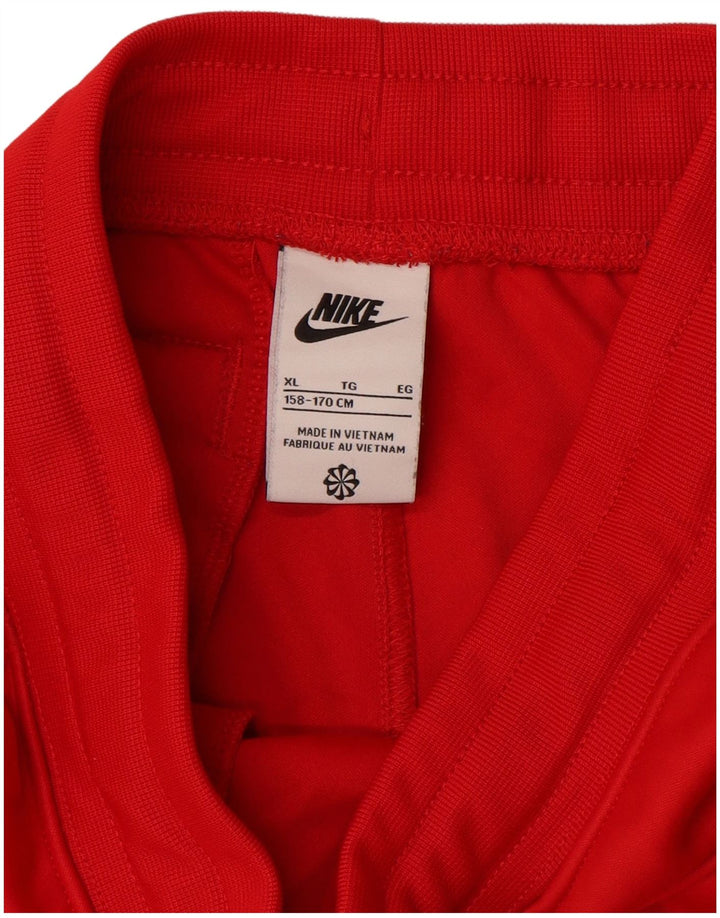NIKE Træningsdragtsbukser til drenge 13-14 år XL Rød Colourblock Polyester