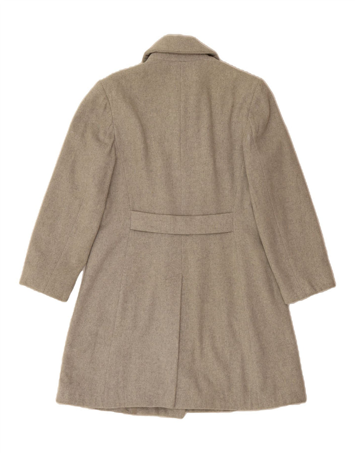 SISLEY Womens Double Breasted Coat IT 42 Medium Grey Wool Vintage Sisley and Second-Hand Sisley from Messina Hembry 