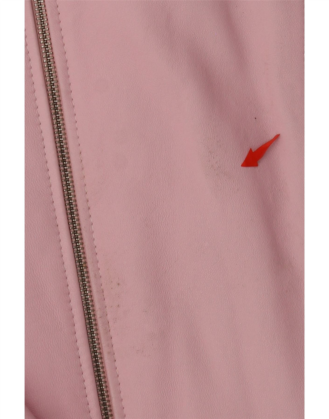 CABRINI Dame Læderjakke UK 16 Stor Pink Læder