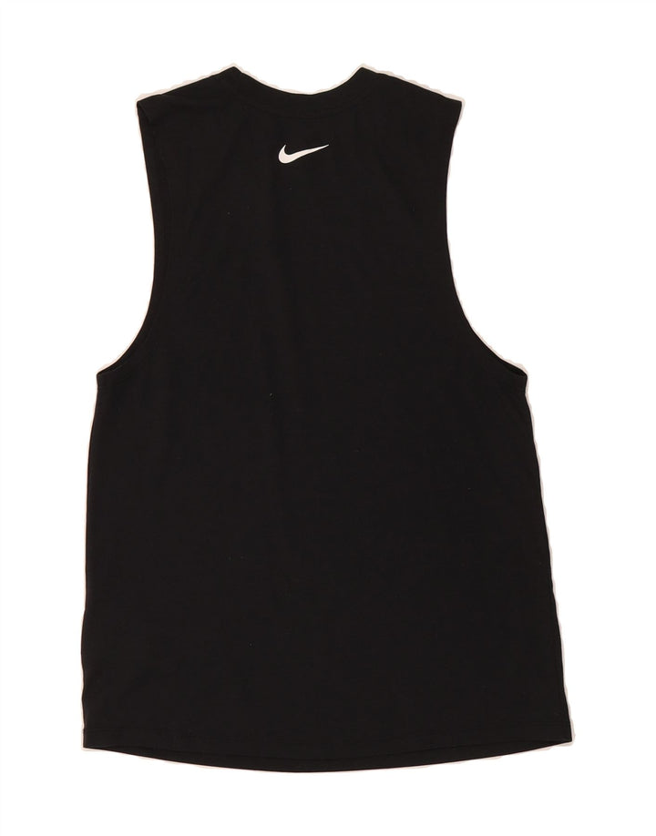 NIKE Mens Dri Fit Graphic Vest Top XS Black Polyester Vintage Nike and Second-Hand Nike from Messina Hembry 
