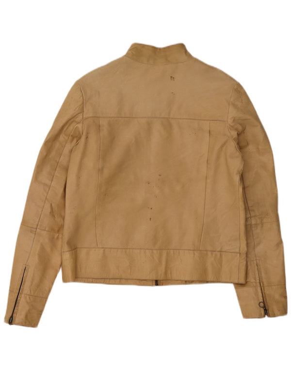 Conbipel Dame Læderjakke IT 44 Medium Beige