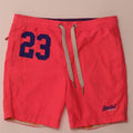 SUPERDRY Grafiske badeshorts til mænd Small Pink Polyester