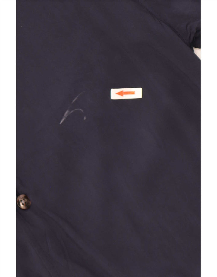 Reiss Kortærmet Herreskjorte Medium Navy Blue Viscose