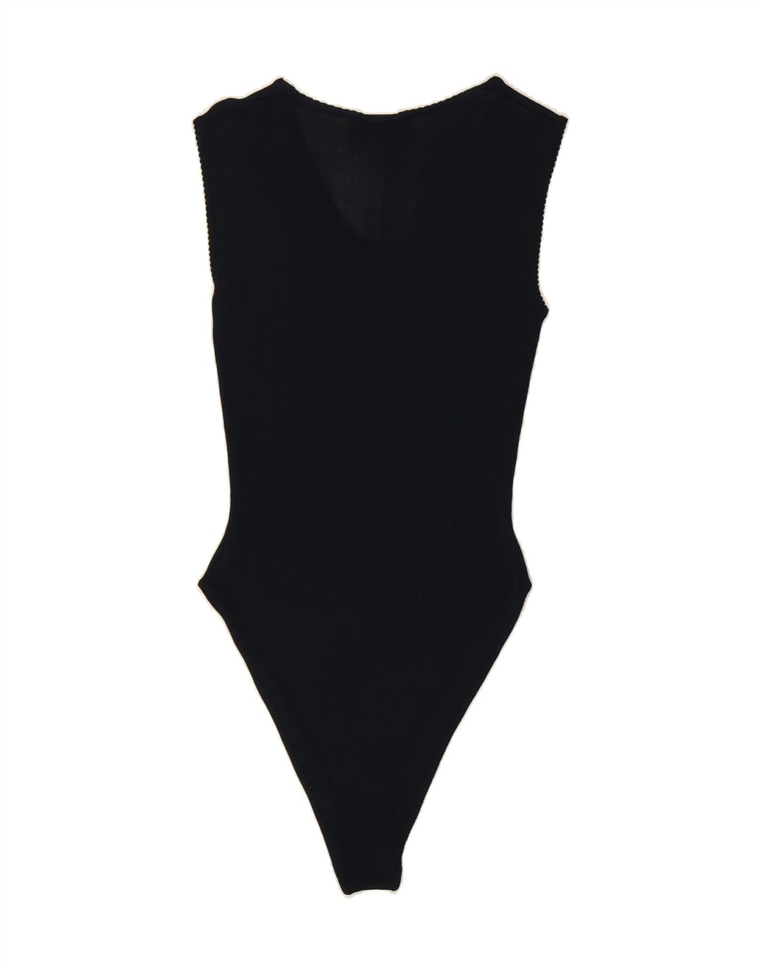 VINTAGE Womens Sleeveless Bodysuit UK 14 Medium Navy Blue Vintage Vintage and Second-Hand Vintage from Messina Hembry 