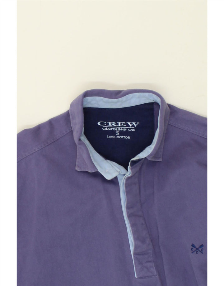 CREW CLOTHING Mens Pullover Shirt Small Blue Cotton Vintage Crew Clothing and Second-Hand Crew Clothing from Messina Hembry 