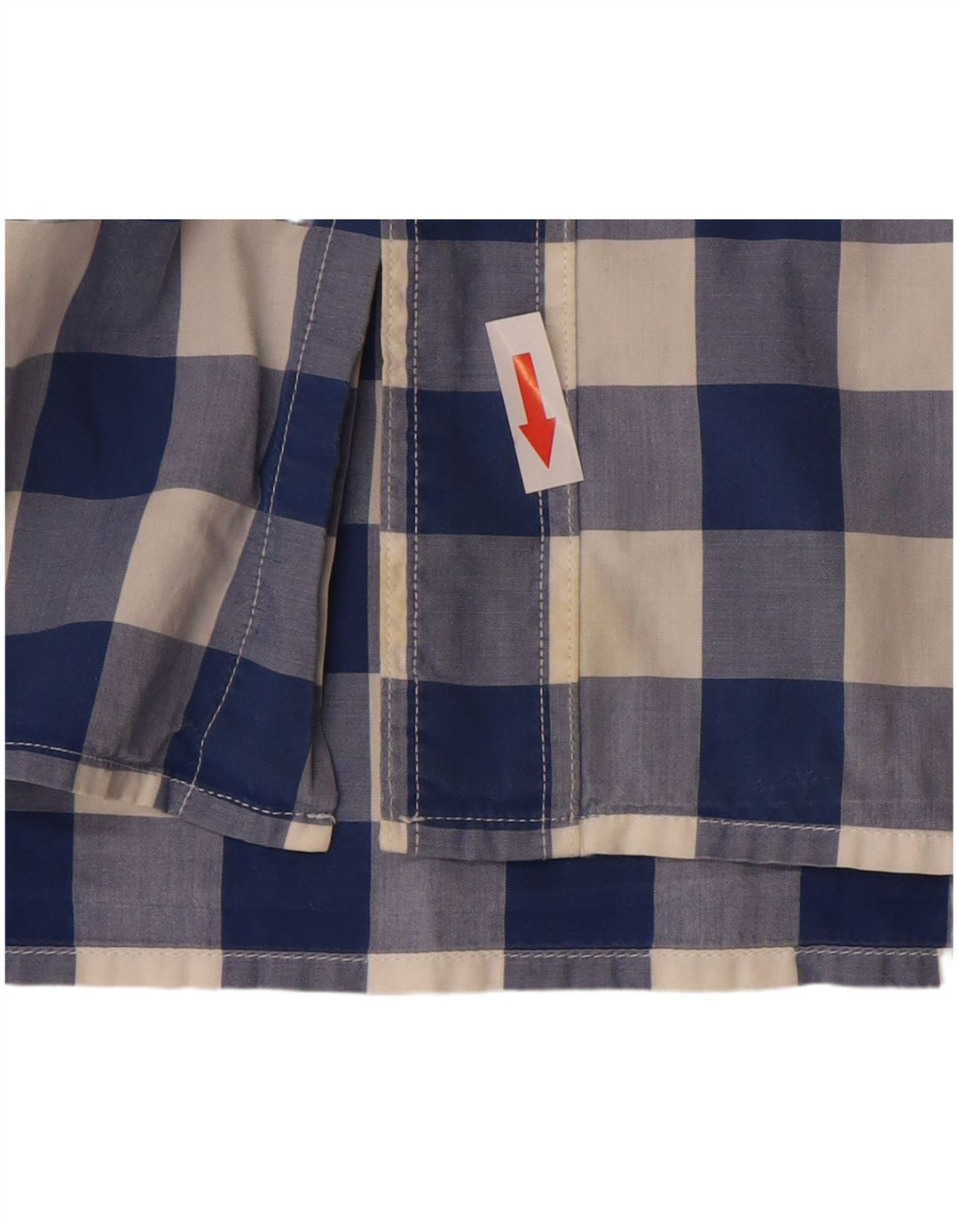 Levi's Kortærmet Herre skjorte med standard pasform Medium Blue Gingham Cotton
