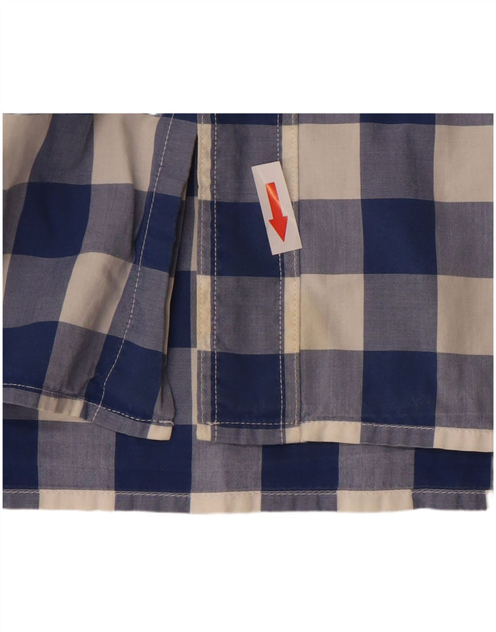 Levi's Kortærmet Herre skjorte med standard pasform Medium Blue Gingham Cotton