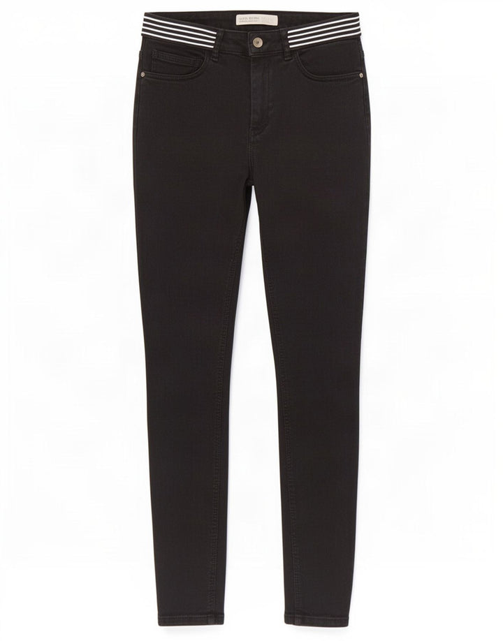 Zara Dame Slim Jeans EU 38 Small W28 L27 Sort