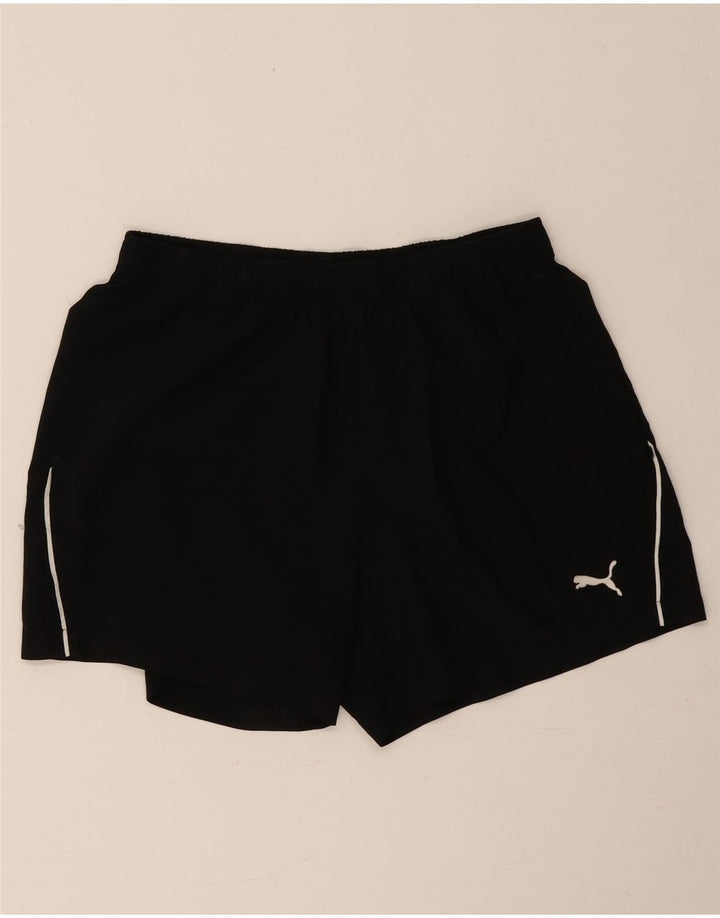 PUMA Sportshorts til mænd, store sorte polyester