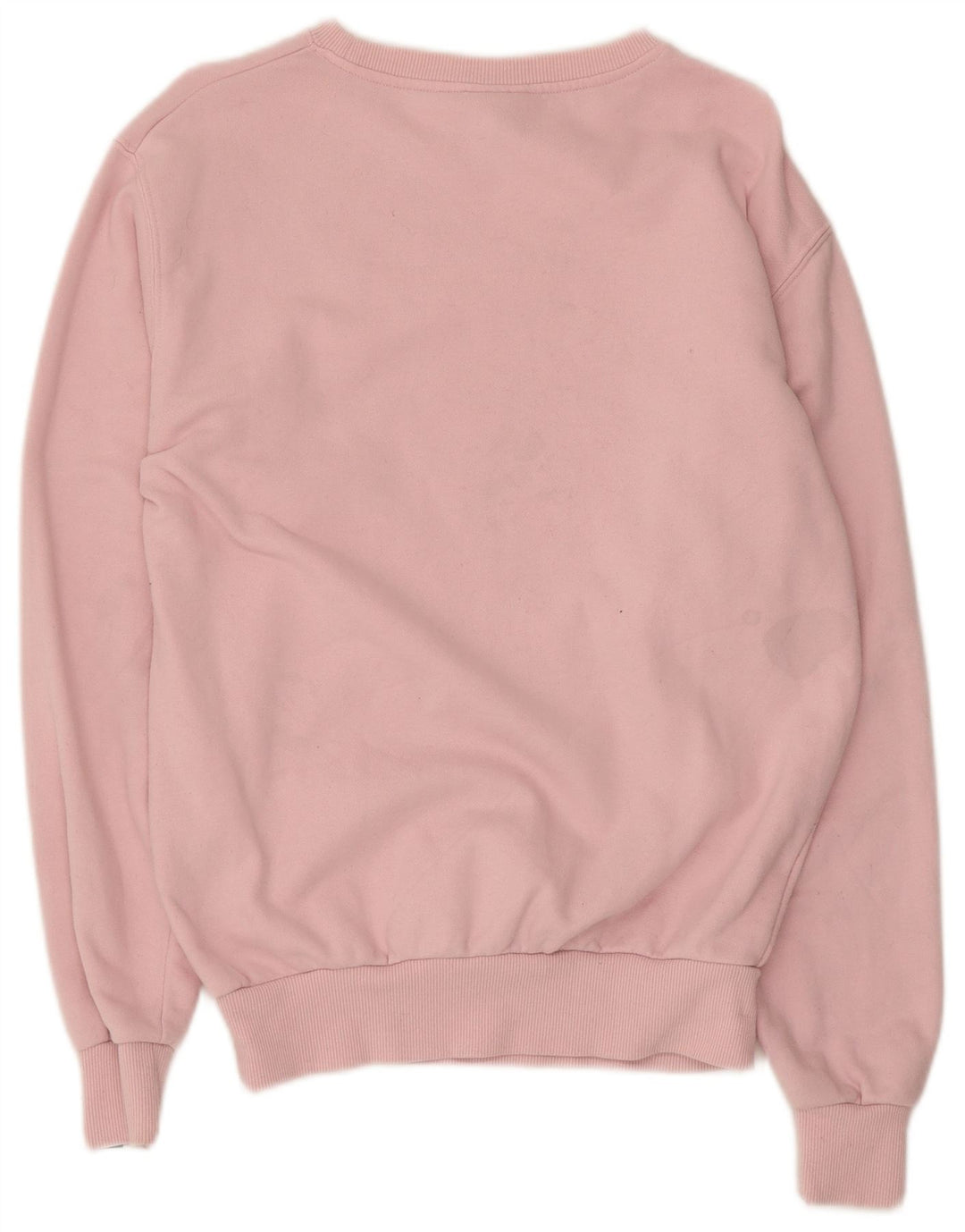 Ellesse Womens Graphic Oversized Sweatshirt Jumper UK 8 Small Pink Cotton