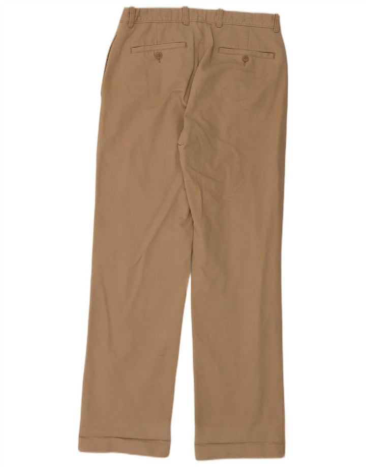J. CREW Straight Chino-bukser til mænd W31 L34 Beige Bomuld
