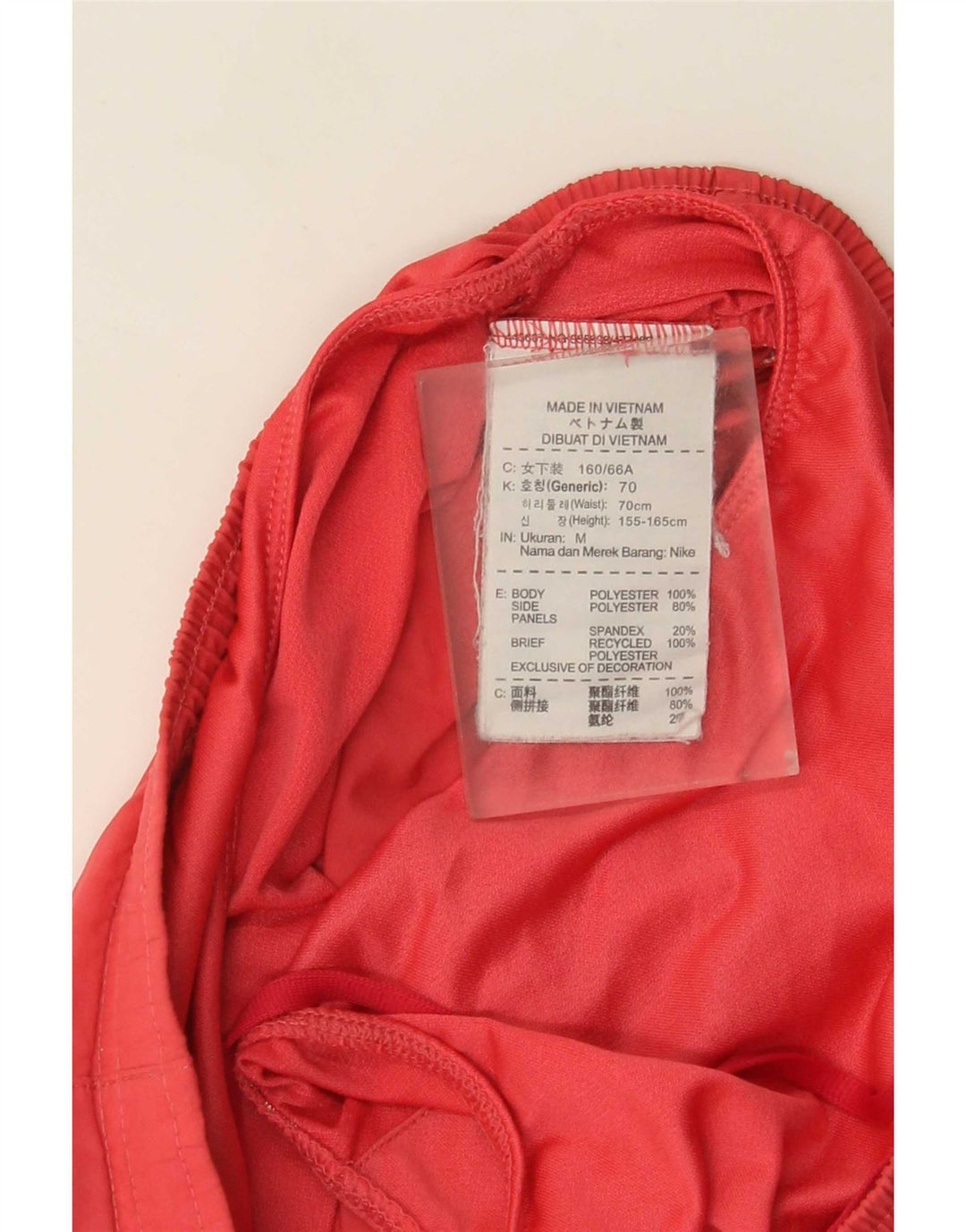 Nike sportsshorts til kvinder UK 14 Medium Rød Polyester