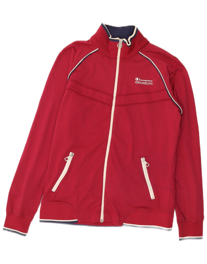 CHAMPION Womens Heritage Fit Træningsdragt Topjakke UK 14 Large Red