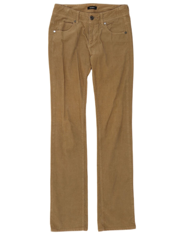 Max & Co. Lige fløjlsbukser til kvinder UK 6 XS W28 L35 Beige Bomuld