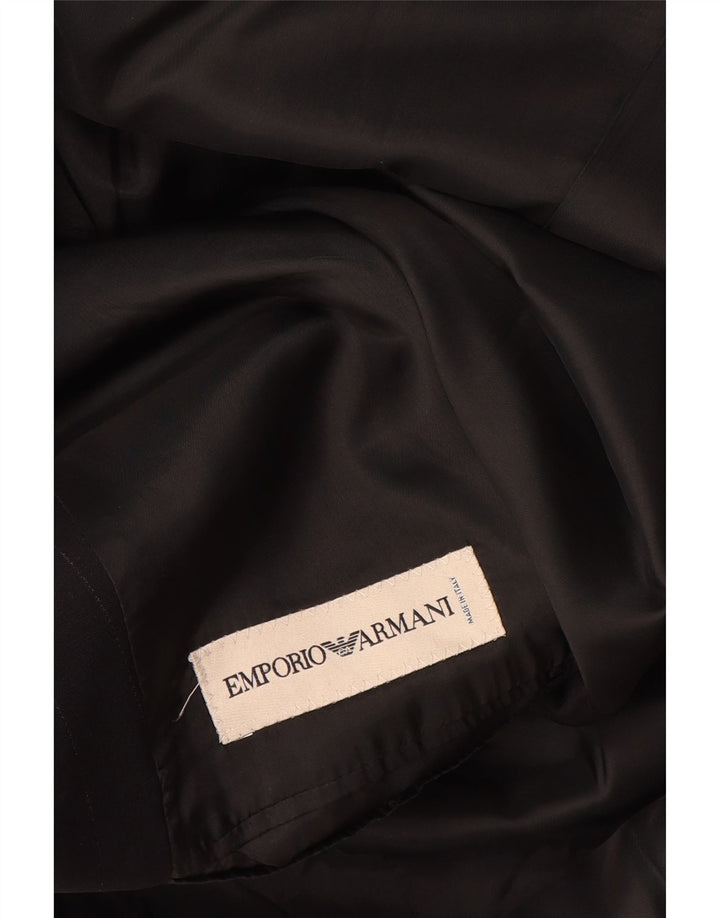 Emporio Armani Herre 3-knaps blazerjakke IT 48 Medium Sort nålestribe