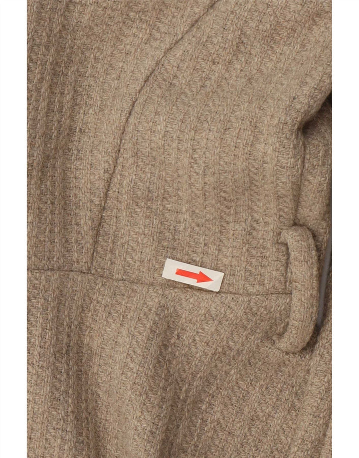 Oasis Womens Oversized Open Overcoat UK 10 Small Beige Uld