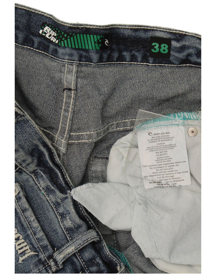 Rip Curl Herre Denim Shorts W38 XL Blå Bomuld
