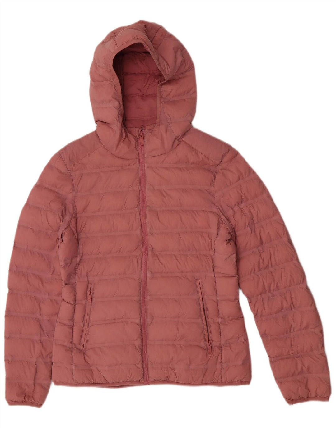 Marks & Spencer Polstret hættejakke til kvinder UK 10 Lille Pink Polyamid